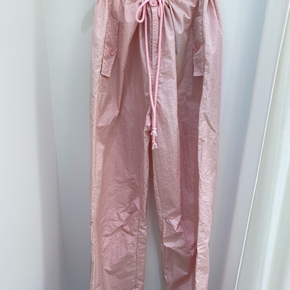 Pink Drawstring Women's Pants